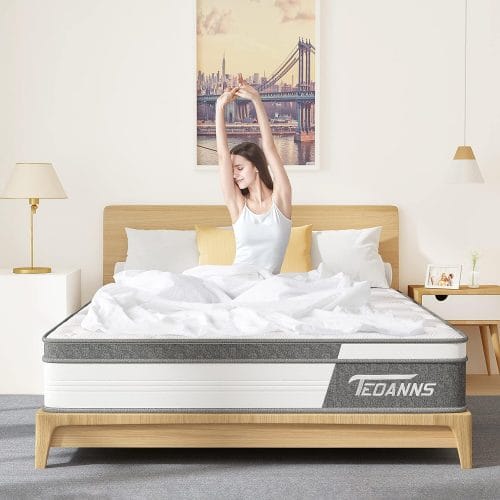 teoanns full size mattress 10 inch memory foam mattress bed in a box hybrid mattress full size for pressure relief suppo 1 - Teoanns Mattress Review: Unparalleled Comfort & Support