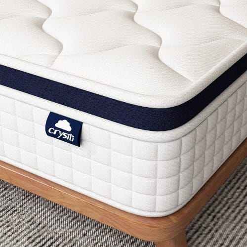 crystli 12 inch full size mattress bed in a box hybrid mattress with zero pressure foam innerspring mattress for pressur 2 - Crystli Mattress Review - Superior Comfort & Support