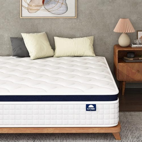 crystli 12 inch full size mattress bed in a box hybrid mattress with zero pressure foam innerspring mattress for pressur - Crystli Mattress Review - Superior Comfort & Support
