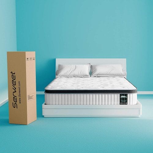 serweet 12 inch memory foam hybrid queen mattress heavier coils for durable support pocket innersprings for motion isola 3 - Serweet Mattress Review: Unbiased Analysis and Insights