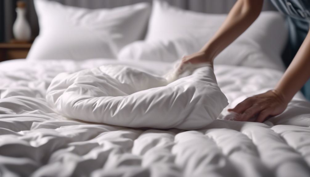 cleaning down comforter properly