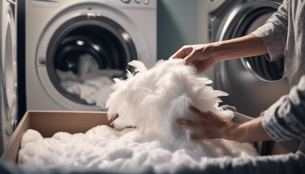 cleaning feather duvets properly