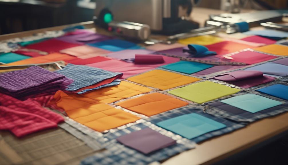 crafting shirt fabric squares