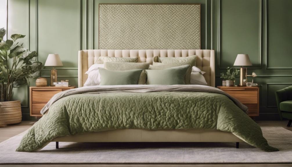 stylish sage green bedding
