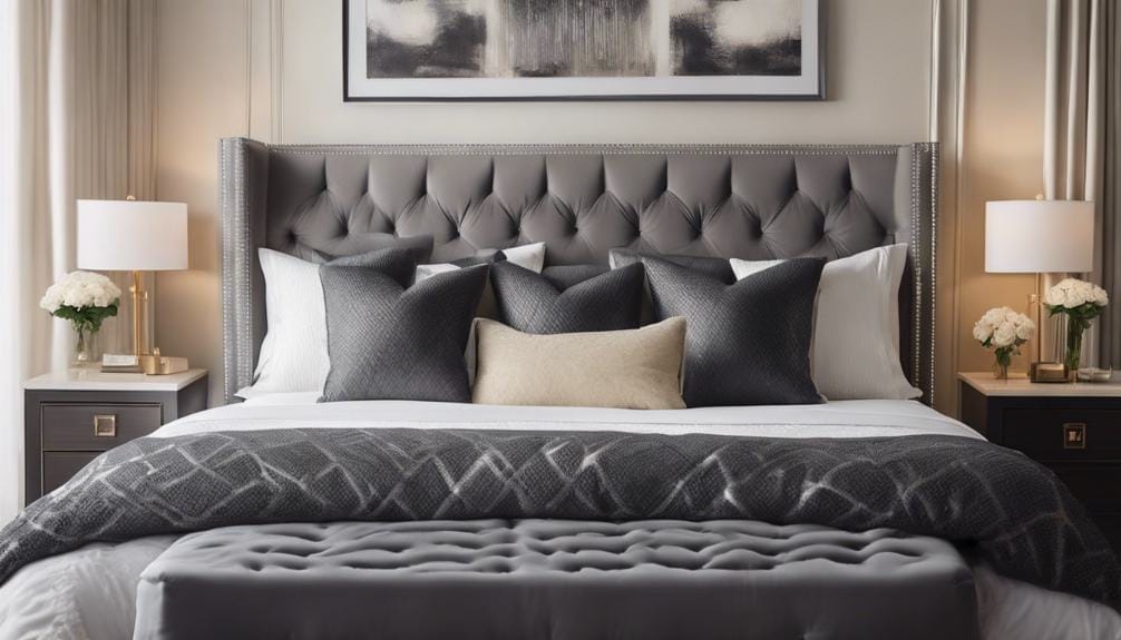 charcoal gray bedding elegance