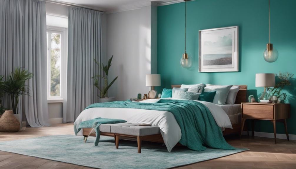 teal bedding color options