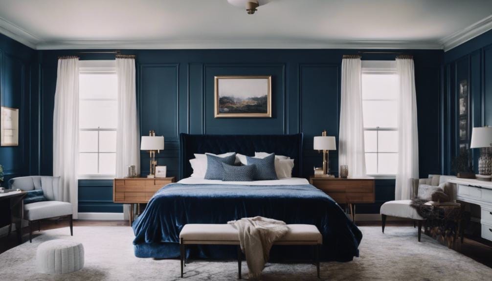 quality navy blue bedding